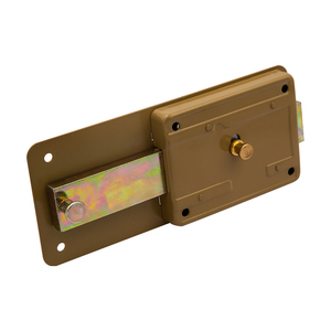 Loquet de sécurité antivol pour <span class=keywords><strong>porte</strong></span> et portail, avec clé, en laiton, à montage en saillie, pour extérieur - Product Image 5