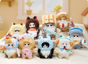 Diario del Lavoro del <span class=keywords><strong>Re</strong></span> Gatto, Peluche in Vinile Blind Box, Gattino Carino e Soffice da Collezione, 9-11cm, 25-36mm, Unisex - Product Image 6