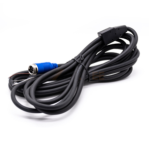 Conector macho sobremoldeado GX12 de 2, 3, 4, 10 pines para sistema de cámara automotriz, con cableado a terminal de cable abierto - Product Image 3