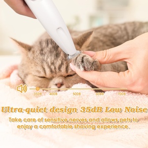 Tondeuse à poils pour pattes imperméable pour chiens et chats, rasoir électrique pour animaux de compagnie avec lumière LED - Product Image 2