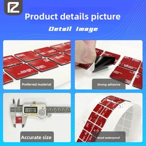 Adesivo Acrilico <span class=keywords><strong>Biadesivo</strong></span> in Schiuma per Ornamenti Auto, Adesivi Senza Chiodi, Lavabile, con Retro a Punti - Product Image 2