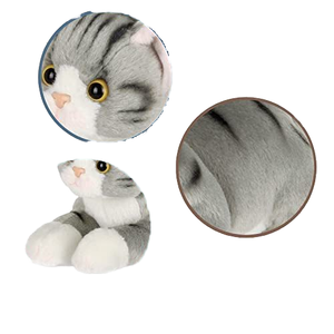 ตุ๊กตาแมวขนนุ่มเหมือนจริง ปี 2024 ตุ๊กตาแมวขนยาวนุ่มพิเศษ ไส้ใยฝ้าย PP นุ่มสบาย ใช้เป็นหมอนกอดได้ ตุ๊กตาแมวตัวใหญ่ - Product Image 3