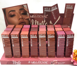 Brillo <span class=keywords><strong>Labial</strong></span> Nude de Alta Calidad al por Mayor, Juego de Maquillaje de <span class=keywords><strong>Labial</strong></span> Líquido Mate Miss Royal, Brillo <span class=keywords><strong>Labial</strong></span> de Larga Duración, Juego de Labiales Nude - Product Image 3