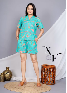Fashion Floral Cotton Pajama Set for <b>Women</b> with Button Closure Shirt Soft Frill <b>Pants</b> Comfortable Sleepwear Nightwear for Daily - Product Image 4