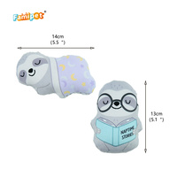 Famipet Fabricant Vente en gros personnalisée Nouveau design mignon de paresseux et d'ours Jouet pour animaux de compagnie en peluche douce, froissée et couineuse Ensemble de jouets couineurs pour chiens