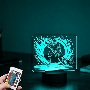 3D Acrylic Night <b>Light</b> Tables Lamp Decoration Bedroom Ice Hockey Games Lamps LED Smart Home <b>Lights</b> Anime <b>Light</b> Lamp Kids Decor - Product Image 5