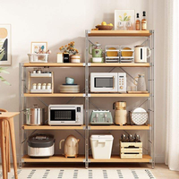 Étagère de rangement multifonctionnelle pour cuisine, organisateur multi-niveaux sur pied pour salon, présentoir et rangement de jouets
