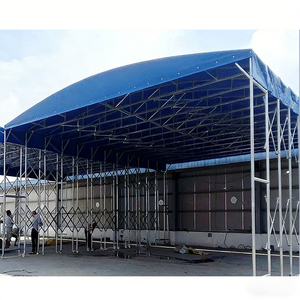 Retractable Movable Awning - Folding Push Pull <b>tent</b> telescopic <b>canopy</b> Outdoor sunshade carport Outdoor large-scale storage <b>tent</b> - Product Image 3