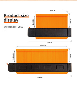 เกจวัดรูปร่างอลูมิเนียมแบบทำมือสองหัวไม้บรรทัดงานไม้ใช้งานง่ายพร้อมการวัดแบบล็อคการรองรับ ODM ที่กำหนดเอง - Product Image 5