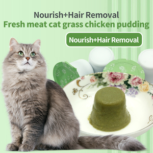Comida húmeda para gatos bebés, pudín, gelatina para aperitivos con hierba de gato y branquias de pelo gordo, comida húmeda enlatada nutritiva para amigos peludos - Product Image 4