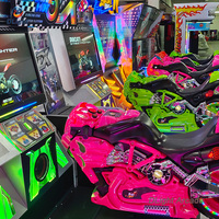 Machine d'arcade moto 5Dx à commande directe d'usine, simulateur de course 2 joueurs, jeu à monnayeur pour parc d'attractions