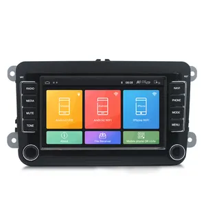 GPS 7 inch universal machine android system car video with rear camera for VW Volkswagen