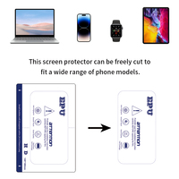 Película de Hidrogel EPU Transparente HD de 200*300 mm, Protector de Pantalla Autoregenerable a Prueba de Golpes, Irrompible y Libre de Polvo para iPad