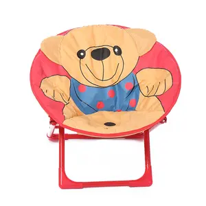 Alta calidad varios patrones de dibujos animados interior sala de estar al aire libre jardín playa redondo lindo niños Luna silla plegable