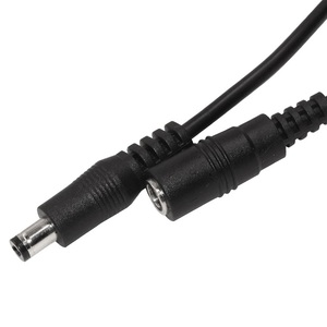 Cable Adaptador de CC de 12 V, Color Negro, 24 AWG, 2 A, Macho a Hembra, 2.1 mm, 2.5 mm, 5.5 mm, Cable de Extensión con Conector de CC - Product Image 3