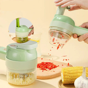 Ensemble de couteaux de cuisine sans fil In1, hachoir à viande, ail et légumes portatif pour peler et trancher - Product Image 1