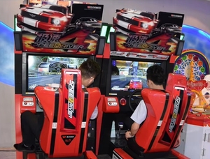 Máquina de Juego de Carreras para Interiores, Simulador de Carreras Metálico de 1 Año de Garantía, Consola de Competición, Máquina de Entretenimiento que Funciona con Monedas para Adultos - Product Image 4