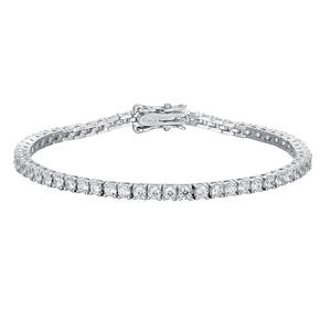Luxury 2.5mm <b>925</b> Sterling <b>Silver</b> Tennis <b>Bracelet</b> VVS Lab Grown Moissanite Diamond Fashionable Jewelry for Women and <b>Men</b> - Product Image 5