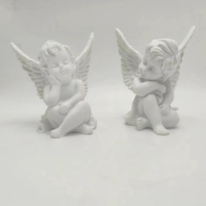 Creativo piccolo <span class=keywords><strong>angelo</strong></span> due pezzi combinazione Set resina artigianato decorazione per la casa - Product Image 3