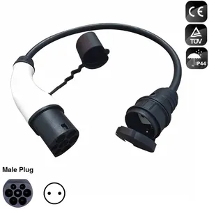 16A Type 2 Male Plug to Schuko socket EV Charging Adaptor