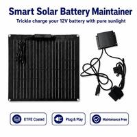 Kit de panneaux solaires personnalisés 20W 30W 35W avec chargeur solaire 12V et contrôleur solaire pour voiture, bateau, camping-car, remorque