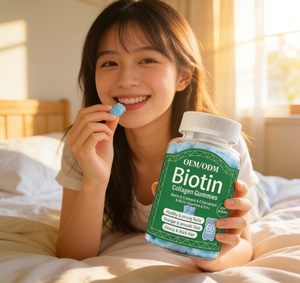 Gommose Naturali <span class=keywords><strong>a</strong></span> Base Vegetale Alternativa al Collagene con Biotina, Integratore Alimentare Quotidiano per il Benessere degli Adulti - Product Image 5