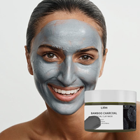 Masque facial en boue cristalline LIFITT au charbon de bambou purifiant, nourrissant, nettoyant en profondeur, hydratation longue durée