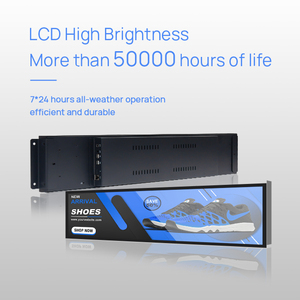 Cửa hàng tàu điện ngầm trong nhà treo tường quảng cáo máy loại thanh <span class=keywords><strong>LCD</strong></span> Bảng điều chỉnh <span class=keywords><strong>LCD</strong></span> thanh hiển thị - Product Image 6