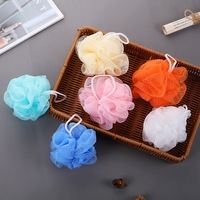 DS2666 Pouf en maille de bain Boule de douche Pouf de douche Gommage du corps Éponge de lavage du corps Bain Douche Luffa Éponge