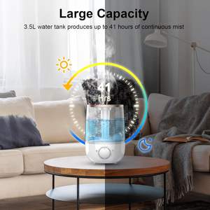 Humidificador Ultrasónico Eléctrico Inteligente de 4L con Relleno Superior, LED que Cambia de Color, Control por App, Vapor Frío y Cálido, Aromaterapia para Hogar, Dormitorio y Bebés - Product Image 4