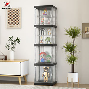 ตู้โชว์พลาสติกใสคุณภาพสูง Xinhang แบบประกอบได้ ตู้เก็บของกันฝุ่น กล่องโชว์ฟิกเกอร์ขนาดใหญ่ - Product Image 2