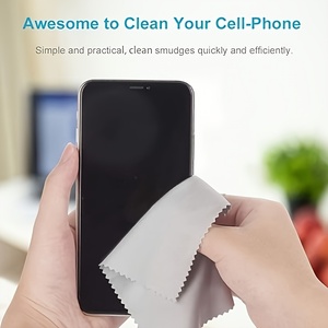 Lingettes de nettoyage pour lunettes, écrans de téléphone, chiffon doux et délicat en microfibre sans traces avec logo personnalisé - Product Image 3