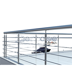 Hiện đại được thiết kế thanh thép không gỉ lan can cho cầu thang bên ngoài thép carbon tay lan can cho biệt thự cho Việt Nam - Product Image 1