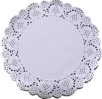Napperons en papier dentelle de haute qualité, populaires, résistants à la graisse, jetables, de qualité alimentaire