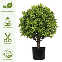 Boules de topiaire en buis artificielles de 22 pouces avec pot, grandes plantes décoratives artificielles en buis, verdure artificielle