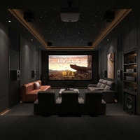Subwoofer Profesional de Alta Potencia para Cine en Casa, Sistema de Audio para Teatro en Casa, Diseño de Arreglo de Altavoces de Baja Frecuencia