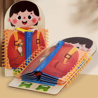Libro de Actividades Montessori para Preescolar al por Mayor, Libro de Actividades Silencioso, Juguete Montessori para Bebés, Libro de Actividades Interactivo para Niños Pequeños