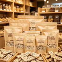 Sacs d'emballage alimentaire en gros, impression de logo personnalisé, pochettes pour petit-déjeuner et collations, emballages de céréales, service personnalisé en vrac, matériau sur mesure