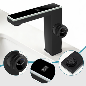 Grifo de <span class=keywords><strong>Lavabo</strong></span> Inteligente Digital de Acero Inoxidable para Agua Fría y Caliente, para Baño, en Oferta - Product Image 5