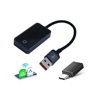 Adaptador Inalámbrico Portátil CarPlay Android Auto AI Box 2 en 1, Mini Adaptador Plug and Play, Bluetooth 5.2, WiFi, Sistema Operativo Linux, 1 Año de Garantía
