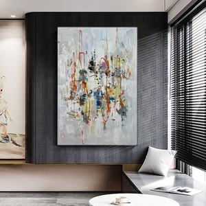 كبيرة الجملة كبير حجم هاندبينتيد أكريليك حديث جدار الفن قماش مجردة الديكور خط النفط اللوحة رسمت باليد - Product Image 1