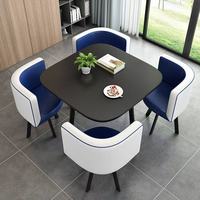 Table et chaises de salle à manger très vendues, table de réception simple, table de négociation, table carrée, adaptée aux hôtels et cafés