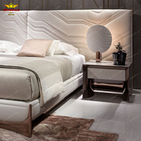 Sparkle Personnalisé par le fabricant Luxueux meuble double moderne dernier cri Lit en cuir
