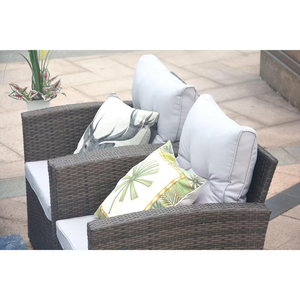 6 pièces en rotin extérieur en osier salon chaise longue meubles jardin canapé ensemble chaise canapé <span class=keywords><strong>coin</strong></span> - Product Image 5