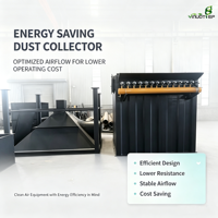 Collecteur de poussière à haute efficacité en acier au carbone, type à jet pulsé, pour l'élimination des poussières en usine
