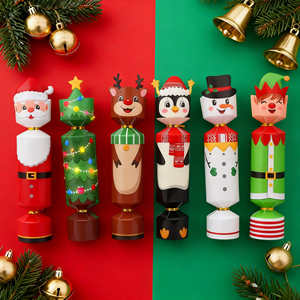 DIY Navidad Santa Reno Galletas Cajas Navidad Galletas Fiesta Plegable Bon Bons Navidad Caja <span class=keywords><strong>de</strong></span> papel <span class=keywords><strong>de</strong></span> embalaje para amigos Niños - Product Image 3