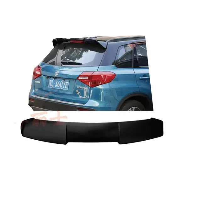 Spoiler traseiro do carro do material abs de parada única, adequado para suzuki vitara 2017 + spoiler