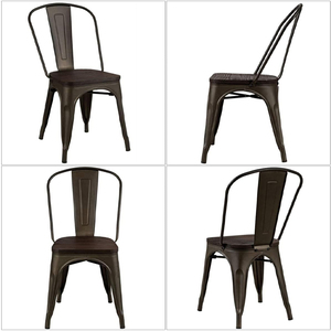 Ghế nhà hàng phong cách công nghiệp, kiểu nông trại, cổ điển, retro, quán cà phê, kim loại, ghế ăn - Product Image 6