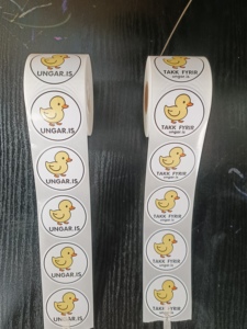 2*2MM, 3*3MM, 4*4MM, 5*5MM Logotipo de tamaño personalizado etiquetas adhesivas de alta calidad resaltar marketing marca publicidad logotipo - Product Image 4