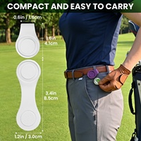 Clip de chapeau magnétique personnalisé en gros pour marqueur de balle, clip de chapeau en silicone pour le golf, accessoires de golf